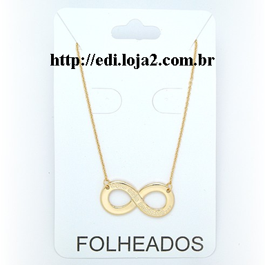 Colar Folheado Infinito